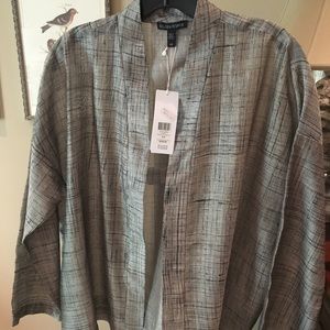 Eileen Fisher lightweight silk jacket size small
